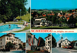 72859267 Scheidegg Allgaeu Panorama Wassertretanlage Ortspartien Scheidegg - Other & Unclassified