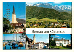 72859257 Bernau Chiemsee Kirche Panorama Yachthafen Bonnschloessl Bernau A.Chiem - Other & Unclassified