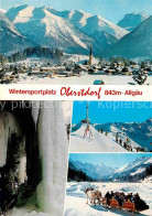 72859227 Oberstdorf Panorama Schlucht Gipfelkreuz Pferdeschlitten Oberstdorf - Oberstdorf