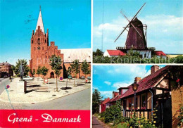 72859143 Grenaa Kirche Windmuehle Typisches Haus Grenaa - Danimarca