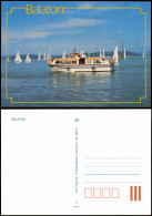 Postcard .Ungarn Balaton Magyar Motorschiff Segelboot 1989 - Ungarn