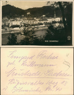 Ansichtskarte Bad Schandau Panorama-Ansicht Elbe Ufer Partie 1940 - Bad Schandau