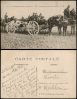 Frankreich Grande Guerre 1914-15 Pièce D'artillerie De 75 Et Son Attelage 1916 - Altri & Non Classificati