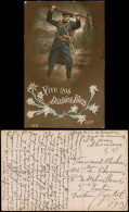 .Frankreich Patriotika France Soldat Baijonette Vive Nos Bleus 1917 - Other & Unclassified