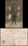 CPA .Frankreich Patriotika France Soldat Fotokunst 1917 - Other & Unclassified