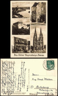 Ansichtskarte Regensburg Mehrbild-AK Mit Rathaus, Dom, Walhalla Uvm. 1949 - Regensburg