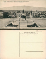 Postcard Sofia София Denkmal Zar Alexander II, Stadt 1917 - Bulgarie