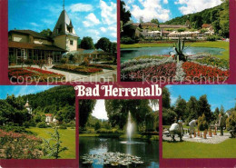 72858898 Bad Herrenalb Kurhaus Park Teich Fontaene Bodenschach Bad Herrenalb - Bad Herrenalb