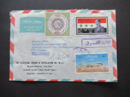 Irak / Iraq 1966 By Air Mail Baghdad - Menden Umschlag The Elecrical Design & Installlation Co. Akrawi Building - Irak