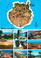 72858465 Gran Canaria Inselkarte Teilansichten  - Andere & Zonder Classificatie