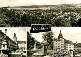 72858405 Rudolstadt Panorama Schlosshof Platz OdF Marktplatz Rudolstadt - Rudolstadt