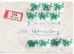 64327 - Bund - 1979 - 10@25Pfg Unfall A R-Bf ZORGE -> Herzberg (ans Viehnanzamt) - Cartas & Documentos