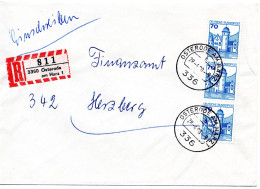 64328 - Bund - 1980 - 3@70Pfg B&S A R-Bf OSTERODE -> Herzberg (ans Viehnanzamt) - Storia Postale