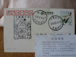 China Posted Postcard,with Shanghai Disney Postmark - Postales