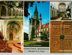 72858159 Konstanz Bodensee Muenster Mariensaeule Kreuzgang Chor Orgelempore Port - Konstanz