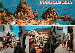 72857465 Tossa De Mar Strand Felsen Dorfmotive Costa Brava - Andere & Zonder Classificatie