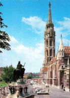72857076 Budapest Matyas Templom Szenzt Istvan Szoborral Matthiaskirche Denkmal  - Ungheria