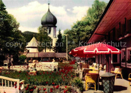 72857069 Hinterzarten Hotel Adler Restaurant Terrasse Kirche Luftkurort Schwarzw - Hinterzarten