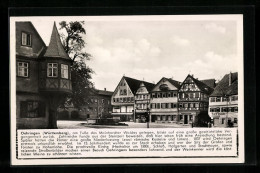 AK Oehringen (Württemberg), Marktplatz Mit Geschäften  - Oehringen