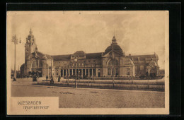 AK Wiesbaden, Blick Zum Hauptbahnhof  - Wiesbaden