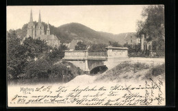 AK Marburg, Teilansicht Mit Brücke Und Elisabethkirche  - Marburg