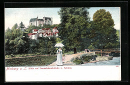 AK Marburg A. L., Blick Auf Deutschhausbrücke Und Schloss  - Marburg