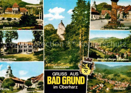 72856756 Bad Grund Huebichenstein Marktplatz Kurpark Konzerthalle  Bad Grund - Otros & Sin Clasificación