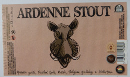 Bier Etiket (7v2), étiquette De Bière, Beer Label, Ardenne Stout Brouwerij Minne - Beer