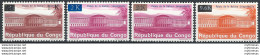 1968 Congo Palazzo Della Nazione 4v. Sopr. MNH Yvert N. 663/66 - Andere & Zonder Classificatie