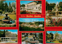 72856029 Baden-Baden Kurpark Brunnen Kurhaus Stadtpanorama Casino Baden-Baden - Baden-Baden