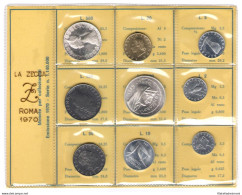 1970 Italia - Repubblica, Monetazione Divisionale, Annata Completa In Confezione Originale Della Zecca FDC - Mint Sets & Proof Sets