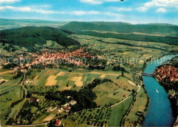 72855981 Gailingen Diessenhofen Mit Schloss Rheinburg Fliegeraufnahme Gailingen - Sonstige & Ohne Zuordnung