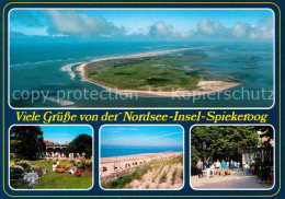 72855966 Spiekeroog Kurpark Promenade Strand Nordseeinsel Fliegeraufnahme Spieke - Other & Unclassified