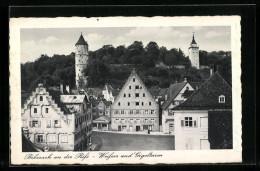 AK Biberach An Der Riss, Weisser- Und Gigelturm  - Biberach