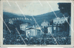 Cf17 Cartolina Abbazia Hotel Quisisana Croazia 1932 - Andere & Zonder Classificatie