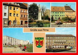 72855711 Pirna Haus Des Jacobaer Postmeilensaeule Markt Hotel Schwarzer Adler  P - Pirna