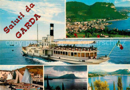 72855535 Garda Lago Di Garda Fliegeraufnahme Dampfer Gardasee Garda Lago Di Gard - Sonstige & Ohne Zuordnung