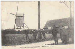 BELGIQUE FLANDRE ROUSBRUGGE HARINGHE MOULIN ET MILITAIRES WW1 - Andere & Zonder Classificatie