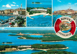 72855114 Rovinj Istrien Fliegeraufnahme Altstadt Hafen  Croatia - Croatia