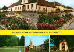 72855083 Lichtenau Waldviertel Tiefenbach Weiher Kirche Lichtenau Waldviertel - Autres & Non Classés