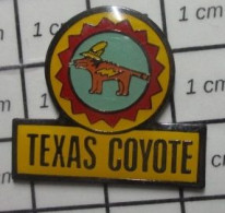 912c Pin's Pins / Beau Et Rare / ANIMAUX / TEXAS COYOTE - Tiere