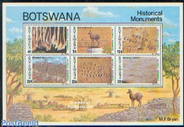 Botswana 1977 History S/s, Mint NH, History - Geology - Art - Cave Paintings - Prehistory