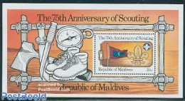 Maldives 1982 75 Years Scouting S/s, Mint NH, Sport - Scouting - Maldivas (1965-...)