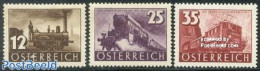 Austria 1937 Railways Centenary 3v, Mint NH, Transport - Railways - Neufs