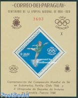 Paraguay 1966 Olympic Winter Games S/s, Mint NH, Sport - Olympic Winter Games - Paraguay