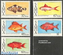Samoa 1986 Fish 5v, Mint NH, Nature - Fish - Fishes