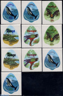 Tonga 1978 Endangered Animals 10v, Mint NH, Nature - Animals (others & Mixed) - Bats - Birds - Reptiles - Sea Mammals .. - Otros & Sin Clasificación