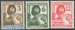 Germany, Empire 1937 Air Defense 3v, Mint NH - Nuovi