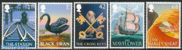 Great Britain 2003 Pub Signs 5v, Mint NH, Nature - Transport - Birds - Railways - Ships And Boats - Nuovi