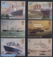 Great Britain 2004 Ocean Liners 6v, Mint NH, Transport - Ships And Boats - Nuevos